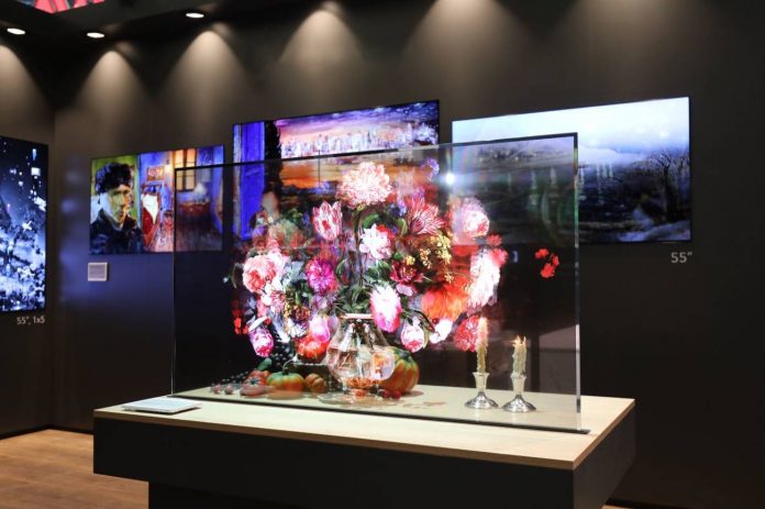 LG T-OLED, una pantalla transparente con un diseño elegante